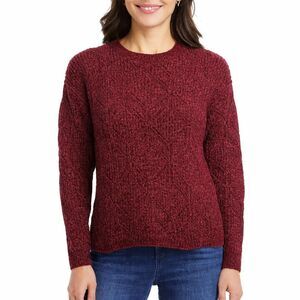 Weatherproof Women's L Pullover Sweater Red H0920
